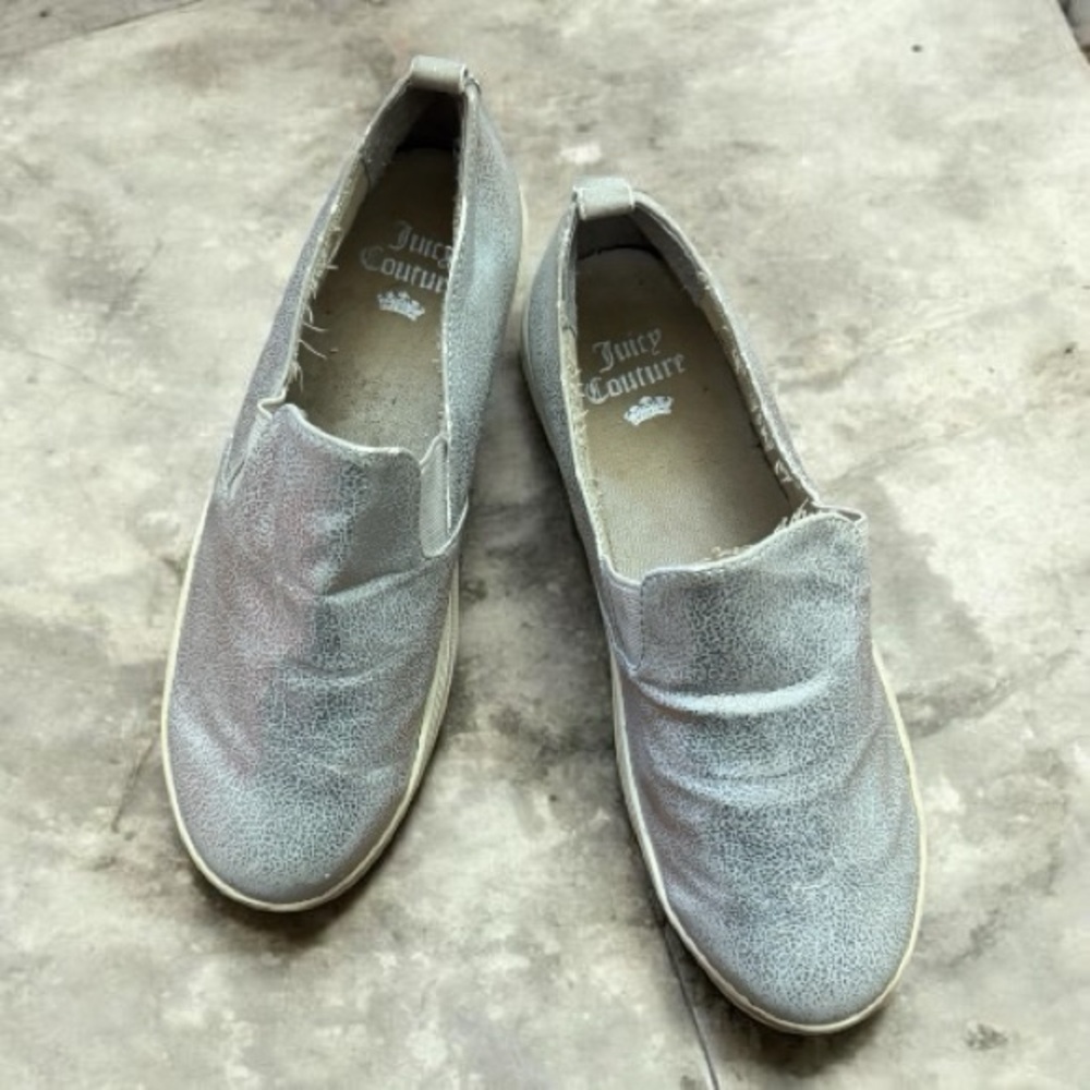 Juicy Couture Women's Silver Slip-On Shoes